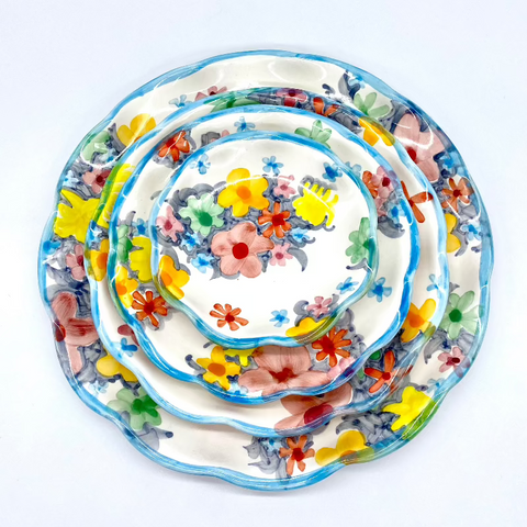 Soft Floral Plates