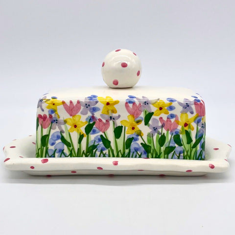 Flower Garden Butter Dish