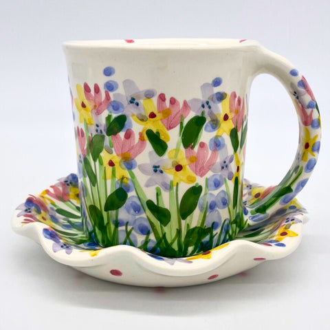 Flower Garden Mug and Saucer Bundle