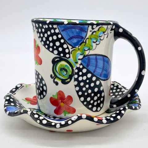 Dragon Fly Mug and Saucer Bundle