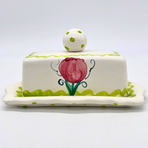 Tulip Iris Butter Dish