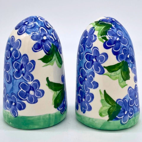 Blue Hydrangea Salt and Pepper Shakers