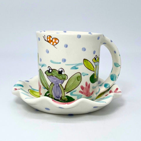 Frogs Mug and Saucer Bundle