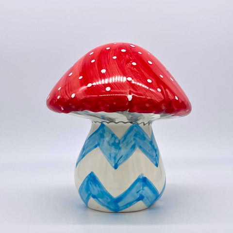Red and Blue Mushroom