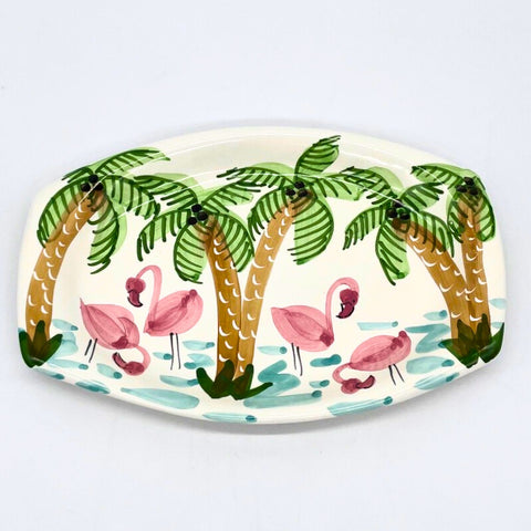 Flamingos Elliptical Plate