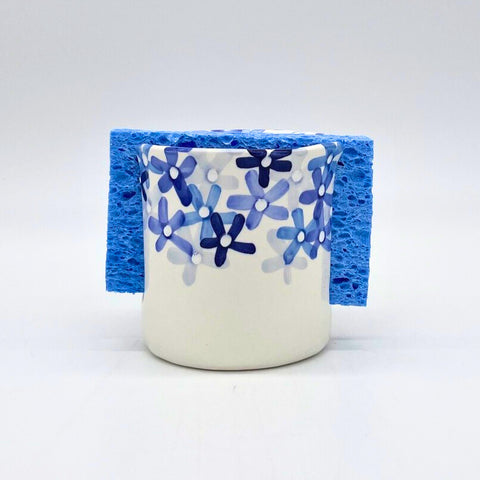 Little Blue Flowers Sponge Holder