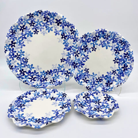 Little Blue Flowers Plates