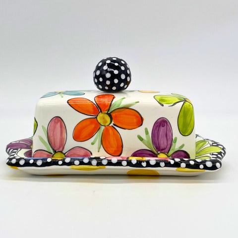 Katie Daisy Butter Dish