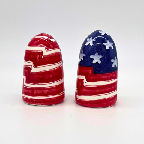 Flag Salt and Pepper Shakers