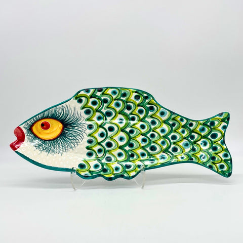 Green Scales Long Fish Platter