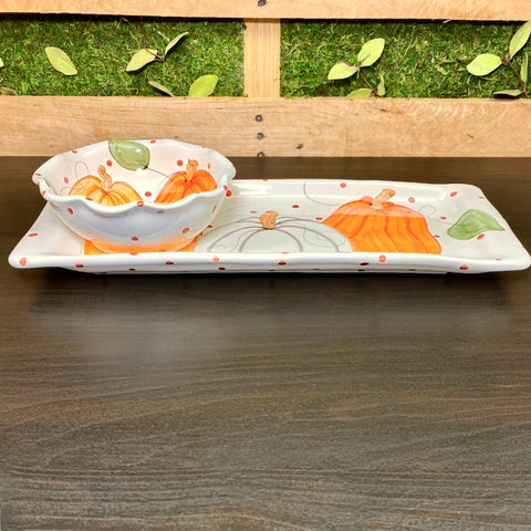 Ann's Pumpkins Bread Tray