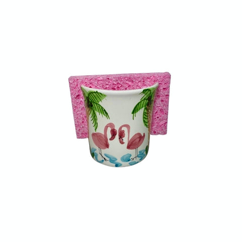 Flamingos Sponge Holder