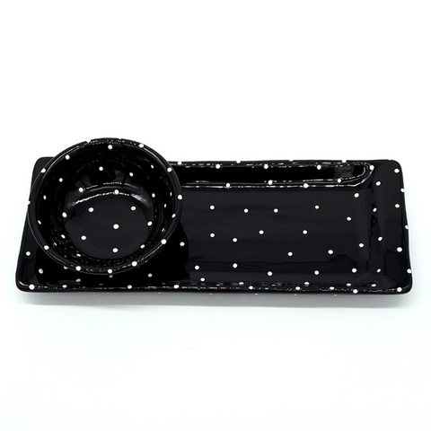 Black and White Dot Appetizer Bundle