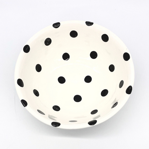 White and Big Black Dots Bowls