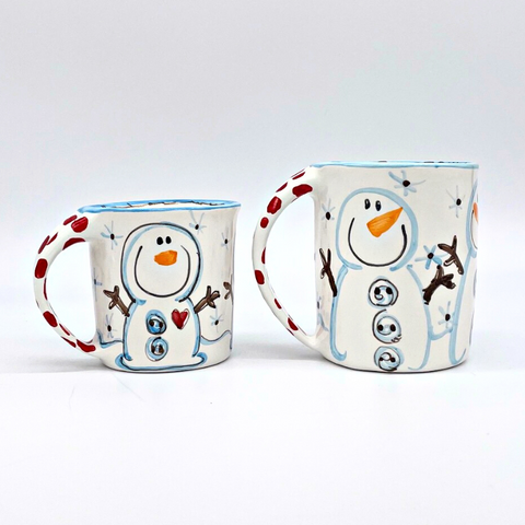Blue Button Mugs