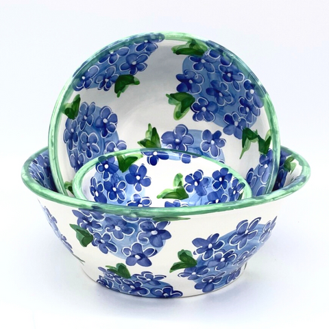 Blue Hydrangea Bowls