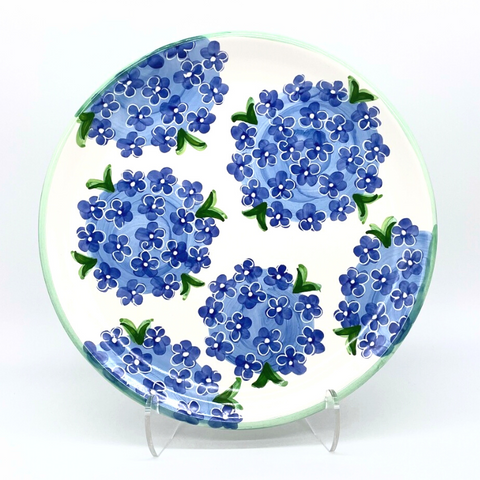 Blue Hydrangea Plates