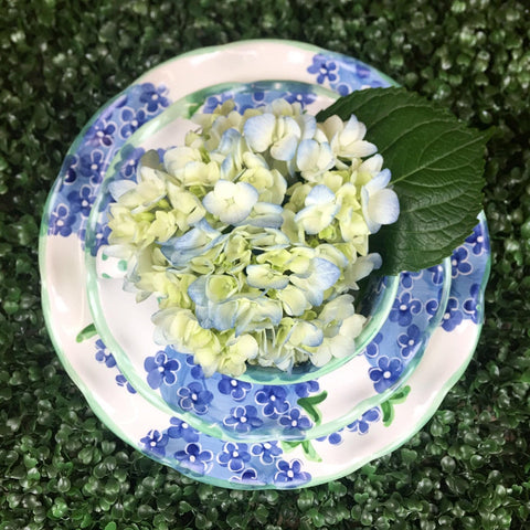 Blue Hydrangea Butter Dish