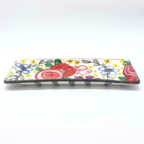 Butterfly Garden Bread Tray