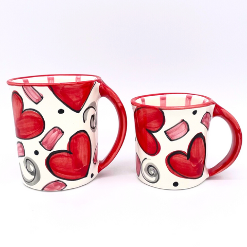 Confetti Hearts Mugs