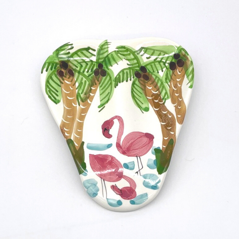 Flamingos Double Spoon Rest