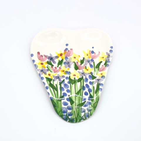 Flower Garden Double Spoon Rest