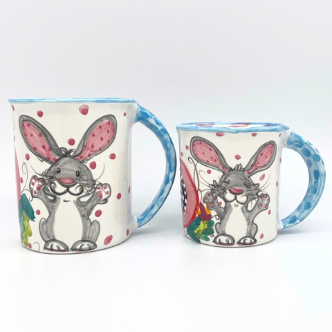 Gray Bunny Mugs