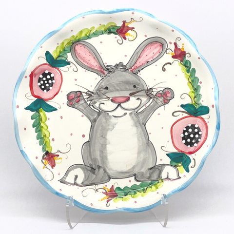 Gray Bunny Plates