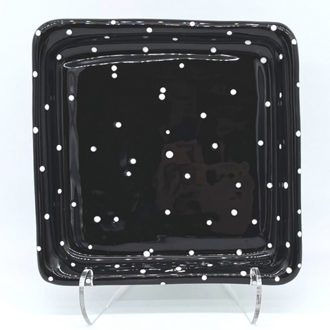 Black Dotted Napkin Holder