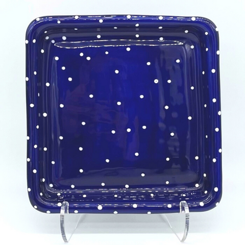 Dark Blue Dotted Napkin Holder