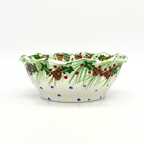 Pinecone Holly Bowls