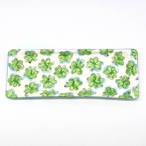 Shamrocks Bread Tray