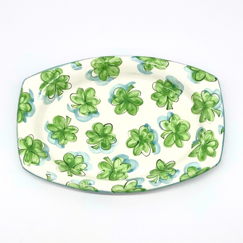 Shamrocks Elliptical Plate