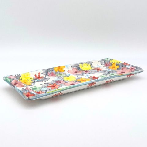 Soft Floral Bread Tray