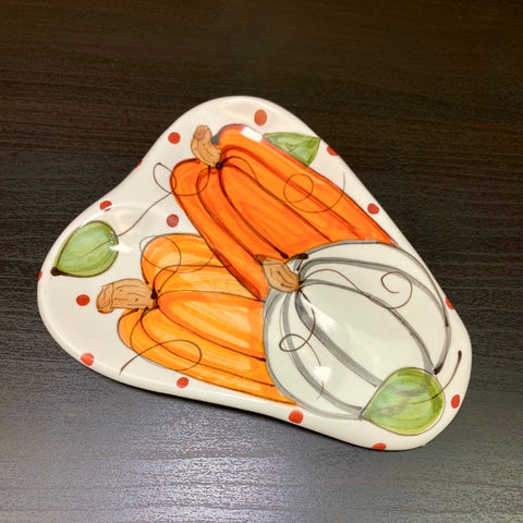 Ann's Pumpkins Double Spoon Rest