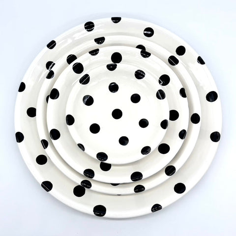 White and Big Black Dots