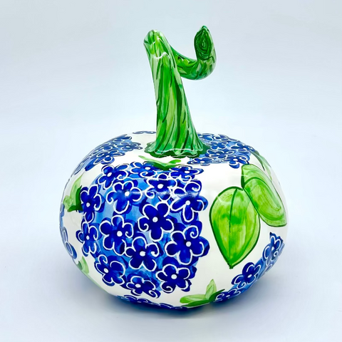 Medium Blue Hydrangea 3d Pumpkin