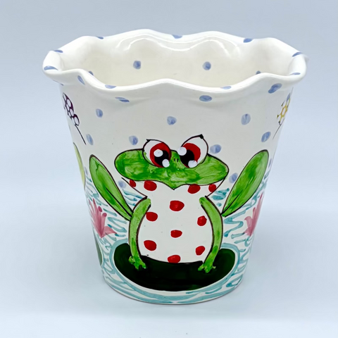 Frogs Flower Pot