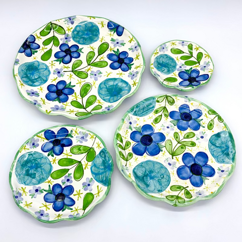 Blue Summer Dress Plates
