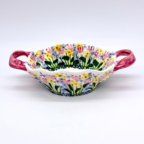Flower Garden Double Handled Basket