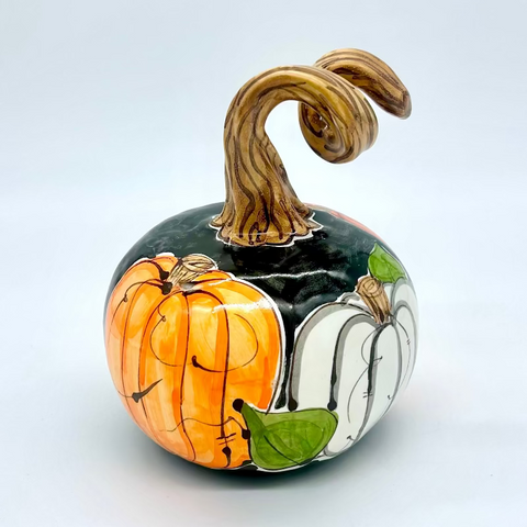Small Ann's Pumpkins with Black Background 3d Pumpkin