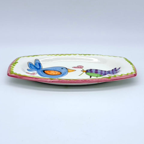 Love Birds Elliptical Plate