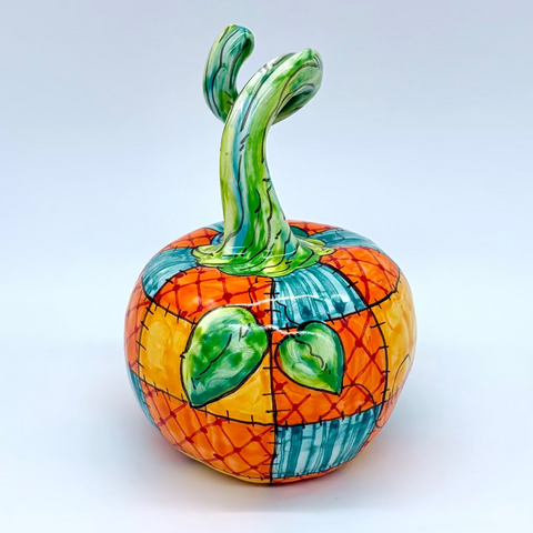 Small Patchwork 3d Pumpkin