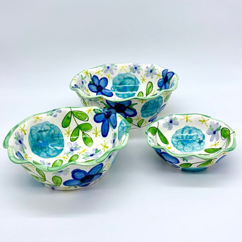 Blue Summer Dress Bowls