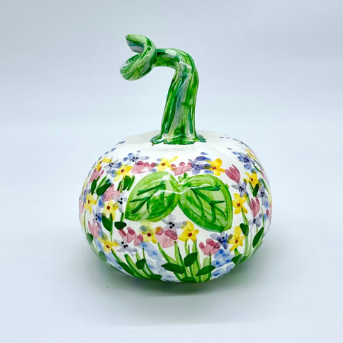 Medium Flower Garden 3d Pumpkin