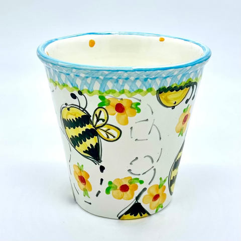 plant pot with bee design Bees Flower Pot