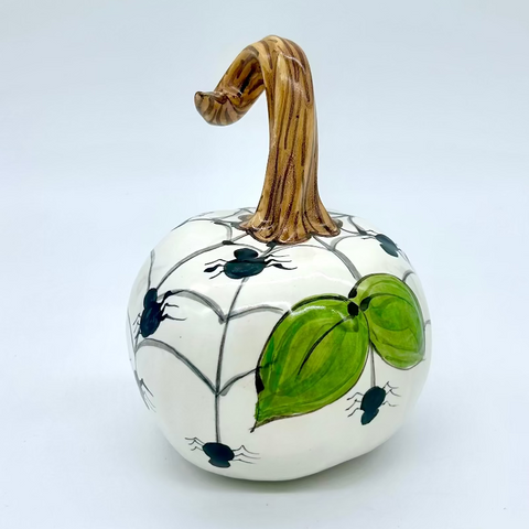 Small Spider Web 3d Pumpkin