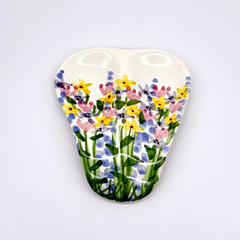 Flower Garden Double Spoon Rest
