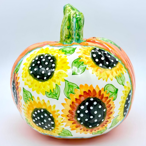 Large Sunflower 3d Pumpkin