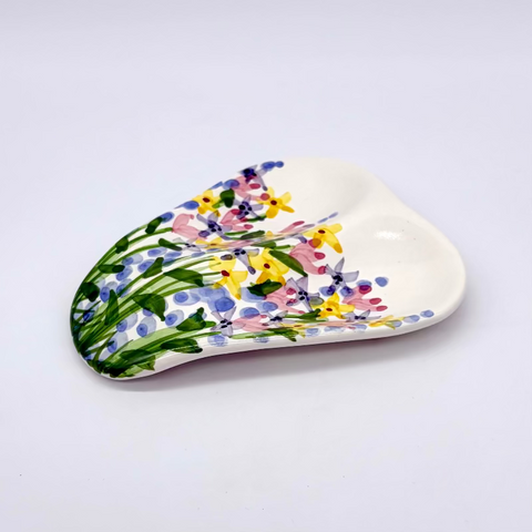 Flower Garden Double Spoon Rest